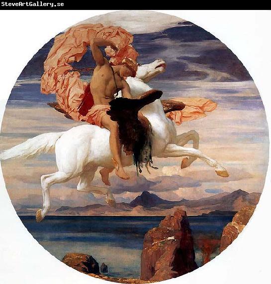 Lord Frederic Leighton Perseus On Pegasus Hastening To the Rescue of Andromeda